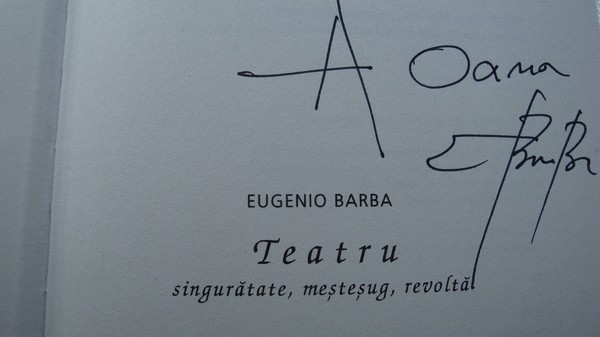 Autograf Eugenio Barba