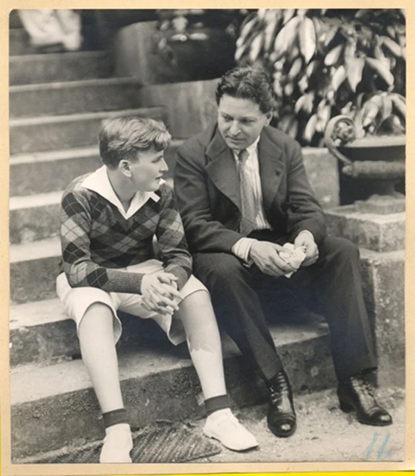 George Enescu și tânărul său elev, Yehudi Menuhin