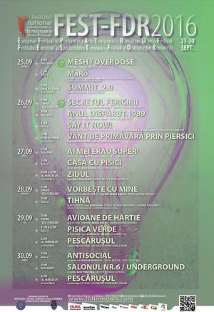 Festivalul Dramaturgiei Româneşti (FDR) Timişoara, 2016