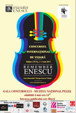 Concursul Internaţional de Vioară Remember Enescu, 2013